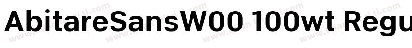 AbitareSansW00 100wt Regular字体转换